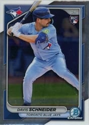 2024 Bowman Chrome Base Set Davis Schneider #13 card