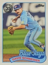 2024 Topps 1989 Topps Baseball 35th Anniversary (Series 2) Davis Schneider #89B2-33 card