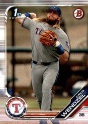 2019 Bowman Draft Base Set Davis Wendzel #BD-81 card