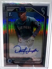 2024 Bowman Chrome Prospects Autographs Dawel Joseph #CPA-DJ card