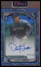 2024 Bowman Chrome Sapphire Edition Chrome Sapphire Prospect Autographs Dawel Joseph #CSPA-DJ card