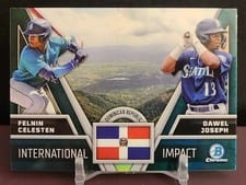 2024 Bowman Chrome International Impact Dawel Joseph / Felnin Celesten #II-12 card