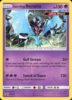 SM Black Star Promos Dawn Wings Necrozma #SM123 card