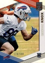 2019 Donruss Elite Base Set Dawson Knox #154 card