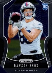 2019 Panini Prizm Base Set Dawson Knox #373 card