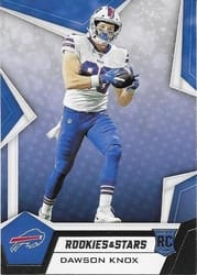 2019 Panini Rookies & Stars Base Set Dawson Knox #187 card