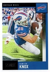 2020 Score Base Set Dawson Knox #7 card