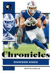 2021 Panini Chronicles Base Set Dawson Knox #11 card
