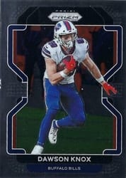 2021 Panini Prizm Base Set Dawson Knox #116 card