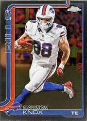 2025 Topps Chrome Base Set Dawson Knox #33 card