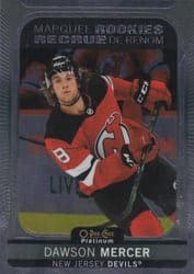 2021-22 O-Pee-Chee Platinum Base Set Dawson Mercer #282 card
