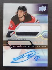 2021-22 Upper Deck Premier Acetate Rookie Autograph Patch Dawson Mercer #AR-DM