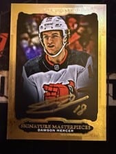 2021-22 Upper Deck Ultimate Collection Signature Masterpieces Dawson Mercer #USM-DM card