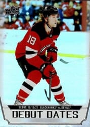2022-23 Upper Deck Debut Dates Dawson Mercer #DD-22 card