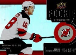 2022-23 Upper Deck Rookie Retrospective Dawson Mercer #RR-5 card