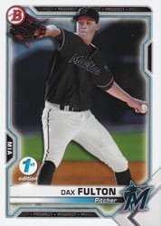 2021 Bowman 1st Edition Base Set Dax Fulton #BP-32 card