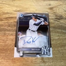 2025 Bowman Draft Chrome Prospect Autographs Dax Kilby #CPA-DK card