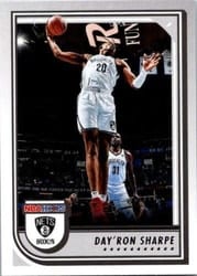 2022-23 Hoops Base Set Day'Ron Sharpe #17 card