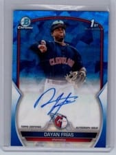 2023 Bowman Sapphire Edition Autographs Dayan Frías #BSPA-DF card