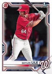 2021 Bowman Draft Base Set Daylen Lile #BD-18 card