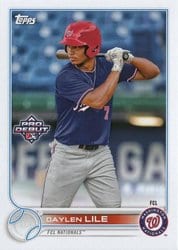 2022 Topps Pro Debut Base Set Daylen Lile #PD-118 card