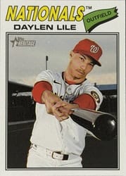 2026 Topps Heritage Base Set Daylen Lile #124 card