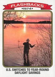 2023 Topps Heritage News Flashbacks Daylight Savings Time #NF-3 card