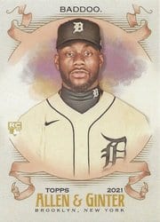 2021 Topps Allen & Ginter Base Set Daz Cameron #105 card