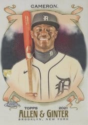 2021 Topps Allen & Ginter Chrome Base Set Daz Cameron #105 card