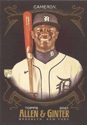 2021 Topps Allen & Ginter X Base Set Daz Cameron #105 card