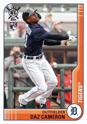 2021 Topps Big League Base Set Daz Cameron #166 card