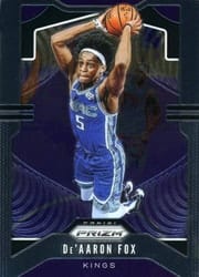 2019-20 Panini Prizm Base Set De'Aaron Fox #120 card