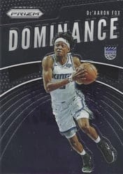 2019-20 Panini Prizm Dominance De'Aaron Fox #7 card