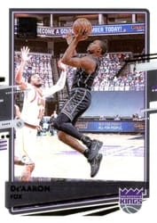 2020-21 Clearly Donruss Base Set De'Aaron Fox #10 card
