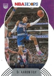2020-21 Hoops Base Set De'Aaron Fox #89 card