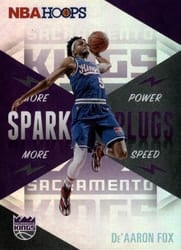 2020-21 Hoops Spark Plugs De'Aaron Fox #1 card