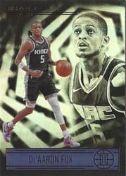 2020-21 Panini Illusions Base Set De'Aaron Fox #135 card