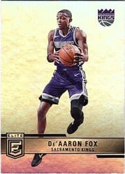 2021-22 Donruss Elite Base Set De'Aaron Fox #181 card