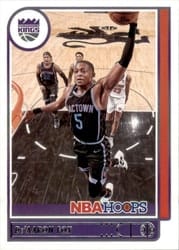 2021-22 Hoops Base Set De'Aaron Fox #88 card