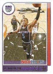 2021-22 Hoops Winter Base Set De'Aaron Fox #88 card