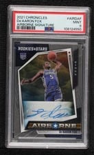 2021-22 Panini Chronicles Airborne Signatures De'Aaron Fox #AIR-DAF card