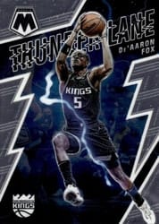 2021-22 Panini Mosaic Thunder Lane De'Aaron Fox #16 card