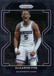 2021-22 Panini Prizm Base Set De'Aaron Fox #148 card