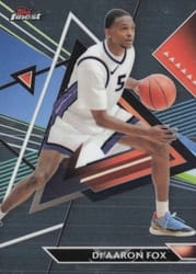 2023-24 Finest Base Set De'Aaron Fox #157 card