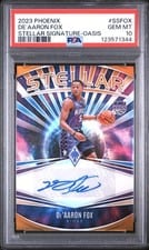 2023-24 Panini Phoenix Stellar Signatures De'Aaron Fox #SS-FOX card