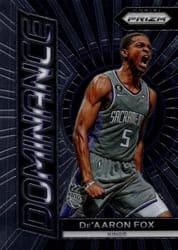 2023-24 Panini Prizm Dominance De'Aaron Fox #17 card