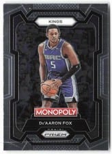 2023-24 Panini Prizm Monopoly Base Set De’Aaron Fox #76 card