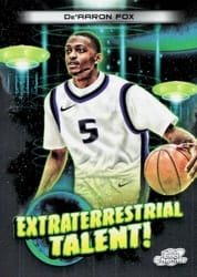 2023-24 Topps Chrome Cosmic Extraterrestrial Talent De'Aaron Fox #ET-12 card