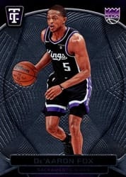 2024-25 Panini Totally Certified Base Set De'Aaron Fox #9 card