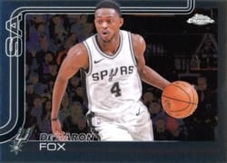 2025-26 Topps Chrome Base Set De'Aaron Fox #233 card